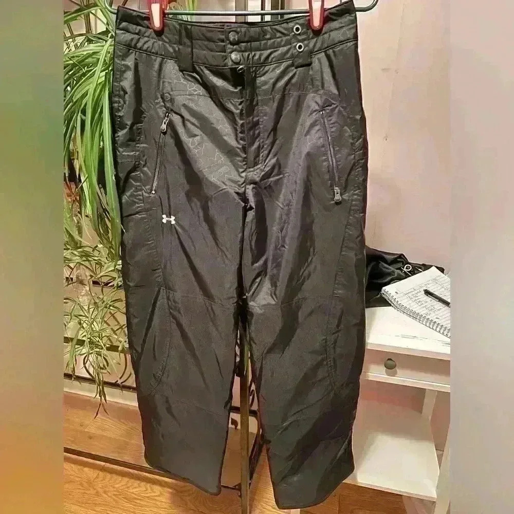 Under Armour Youth Performance Ski Snow Board Black Pants Size YMD